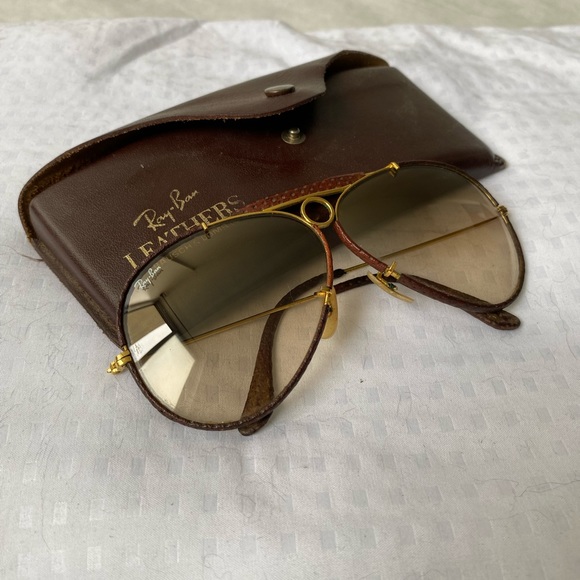 Ray-Ban Vintage 62mm Leather Aviation Limited Edition (AUTHENTIC) - Picture 3 of 5